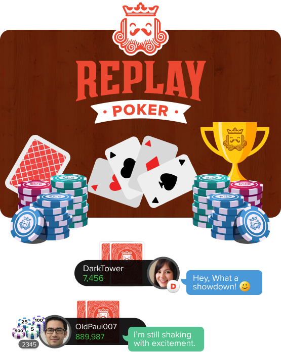 Free Poker Tournaments & Poker Leagues - Replay Poker